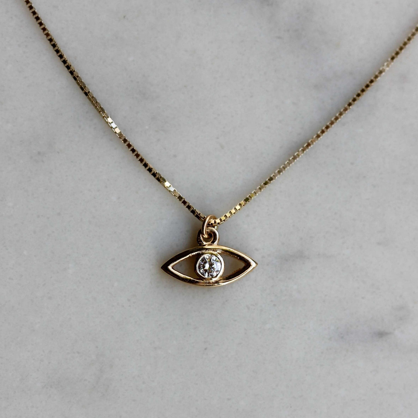 Good Eye Necklace 14k Gold Necklaces