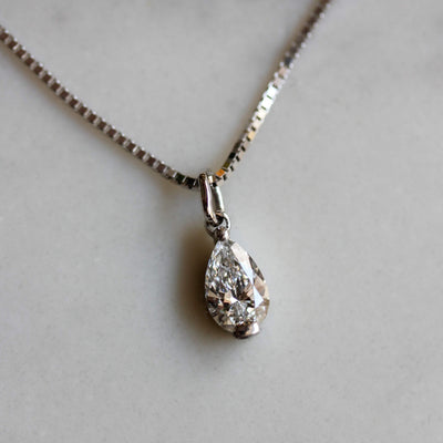 Elsa Necklace 14k Gold Lab Diamond Necklaces