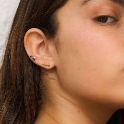 Climbing May Piercing Earring 14K Gold Earrings 