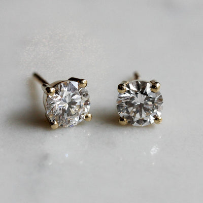 Tiffany Earring 14k Gold Lab Diamond Earrings