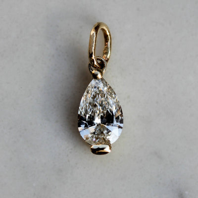 Elsa Pendant 14k Gold Lab Diamond Earrings