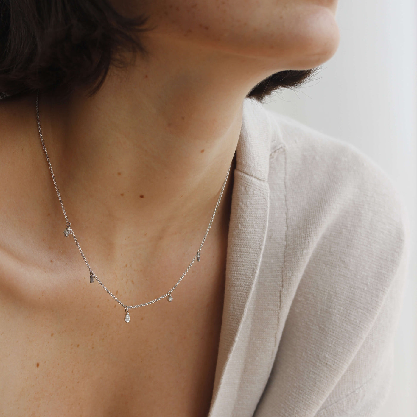 Persona Necklace White 14k Gold Necklaces