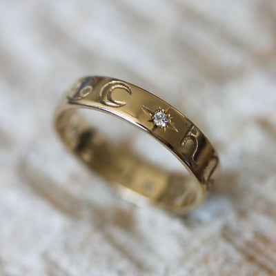 Cosmos Ring 14k Gold Rings