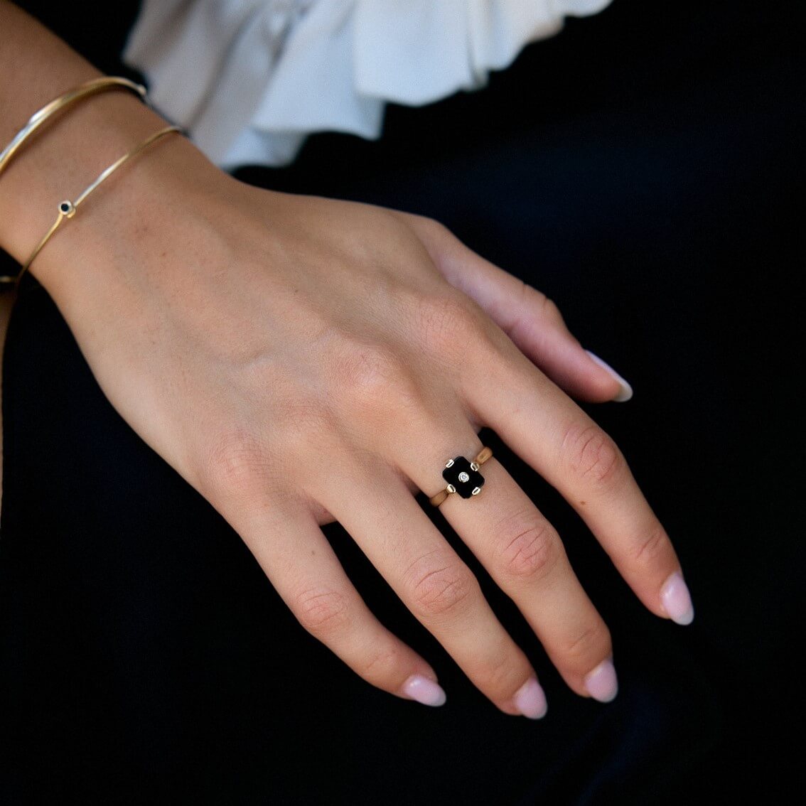 Midnight Ring 14K Yellow Gold Rings 