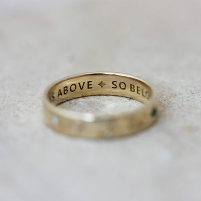 Cosmos Ring 14k Gold Rings