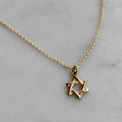 Star Of David Necklace Pendant 14k Gold Necklaces