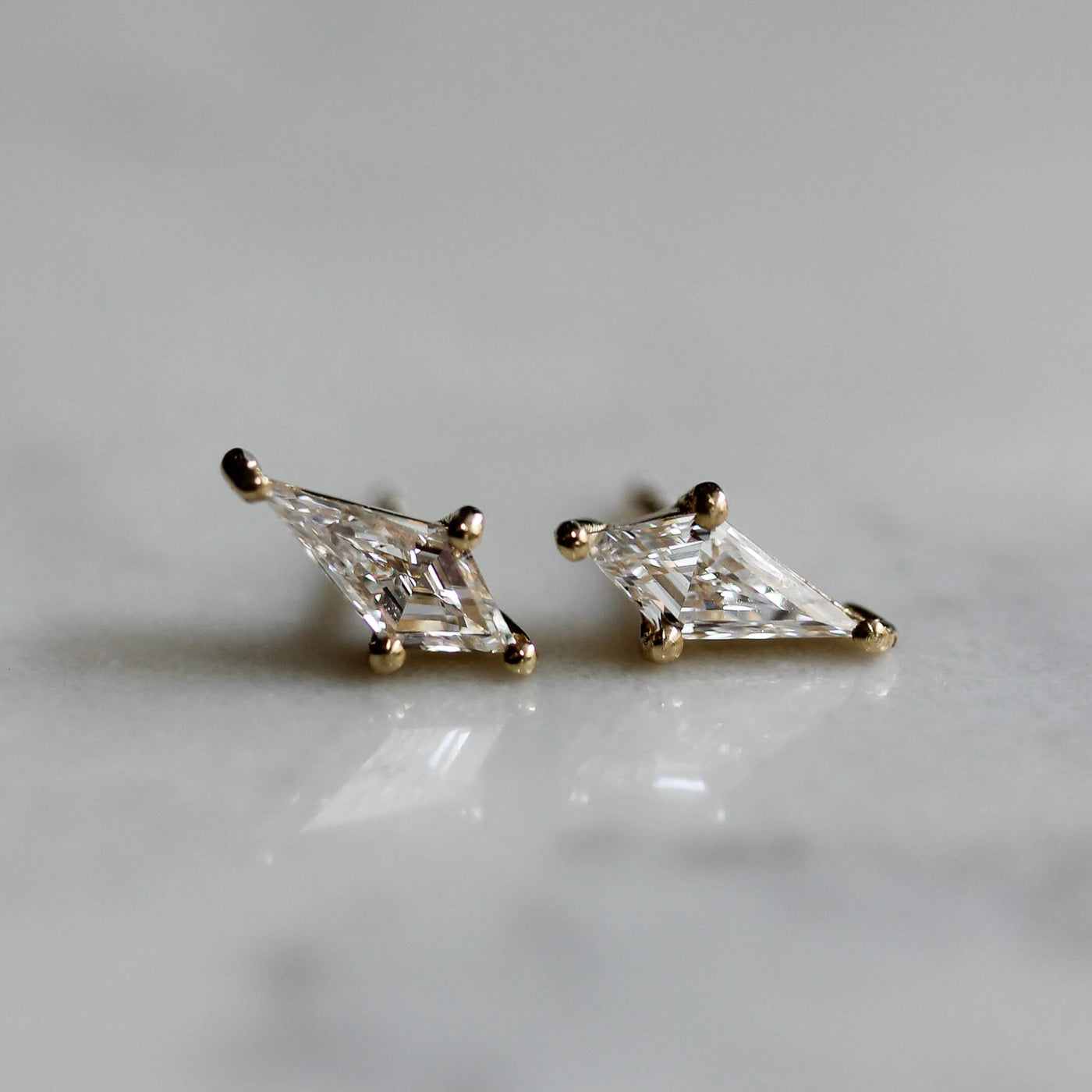 Vik Earring 14k Gold Lab Diamond Earrings