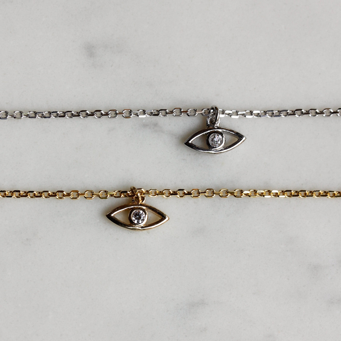 Good Eye Pendant Forever Bracelet 14k Gold Bracelets