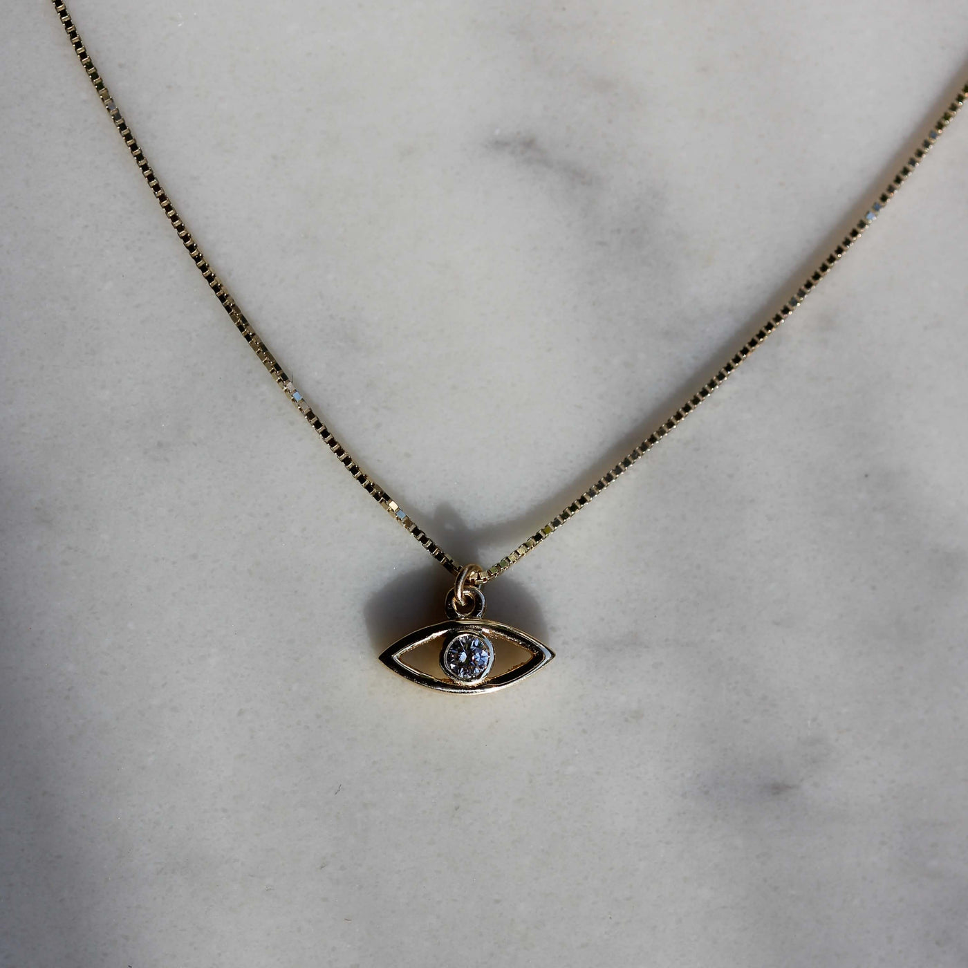 Good Eye Necklace 14k Gold Necklaces