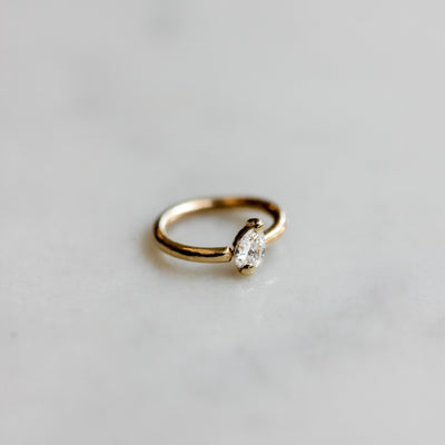 Sahara Helix 14k Gold Lab Diamond Earrings