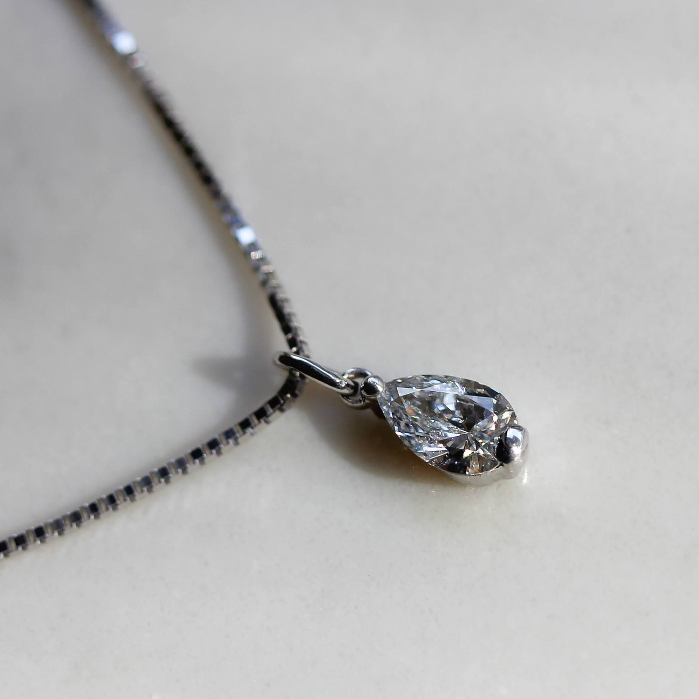 Elsa Necklace 14k Gold Lab Diamond Necklaces