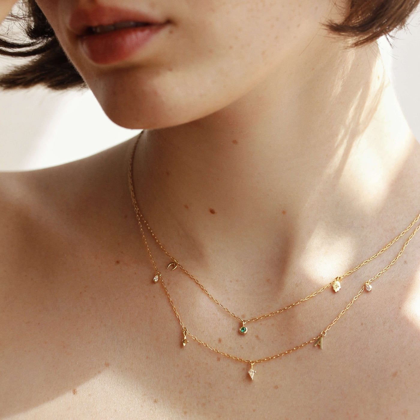 Sahara Pendant Small 14k Gold Necklaces