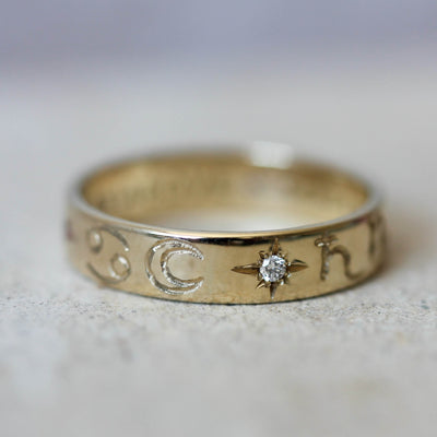 Cosmos Ring 14k Gold Rings