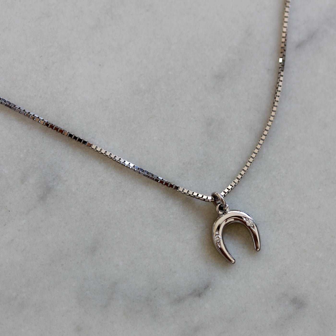 Horseshoe Necklace Pendant 14K Gold Necklaces