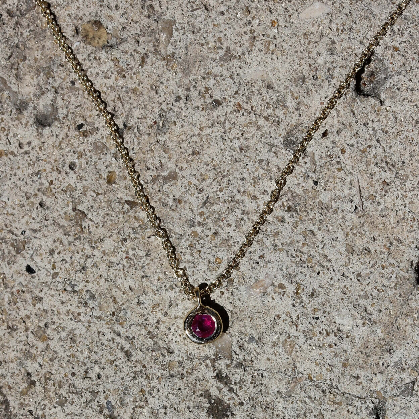 Birthstone Necklace 14K Gold Necklaces 