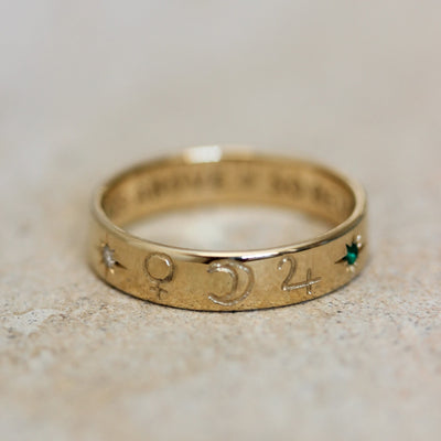 Cosmos Ring 14k Gold Rings