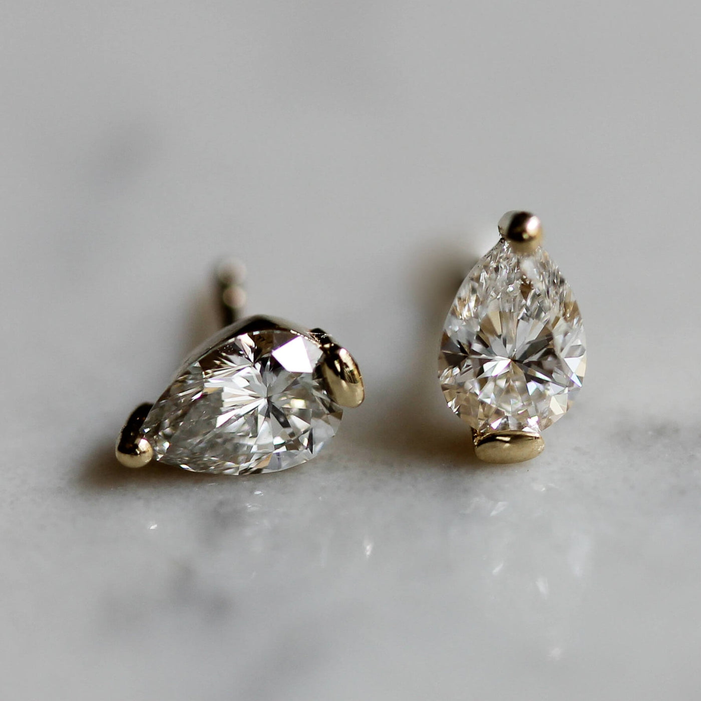 Elsa Earring 14k Gold Lab Diamond Earrings