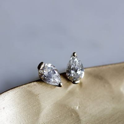 Elsa Earring 14k Gold Lab Diamond Earrings