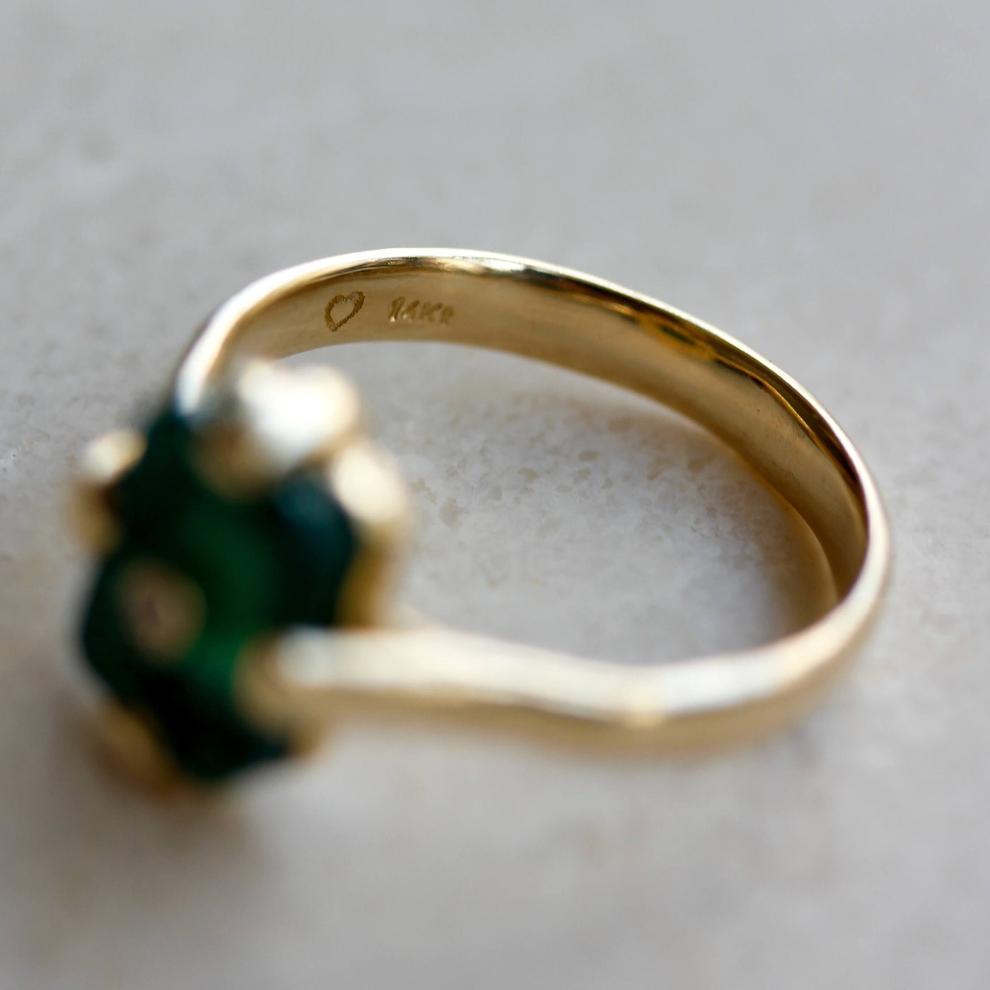 Midnight Ring 14k Gold Lab Diamond & Ruby Rings