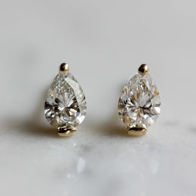 Elsa Earring 14k Gold Lab Diamond Earrings