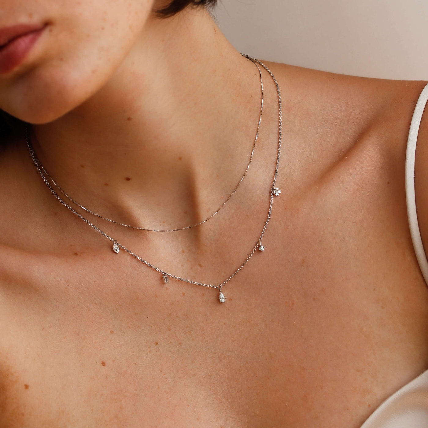 Persona Necklace White 14k Gold Necklaces