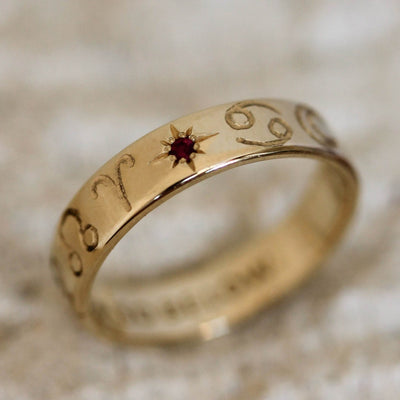 Cosmos Ring 14k Gold Rings