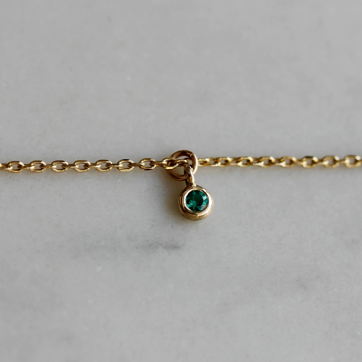 Birthstone Pendant Forever Bracelet 14K Gold Necklaces 