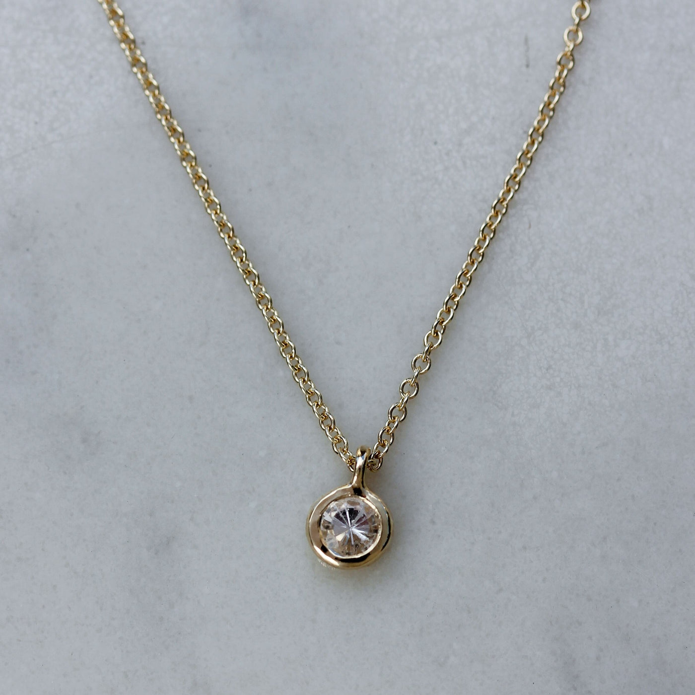 Birthstone Necklace 14K Gold Necklaces 