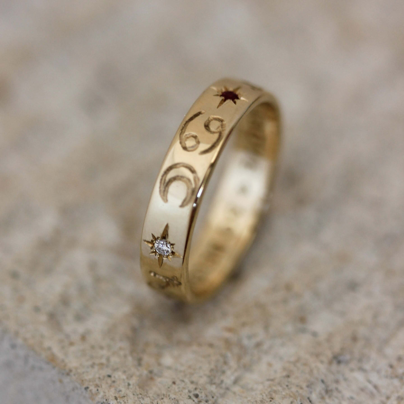 Cosmos Ring 14k Gold Rings