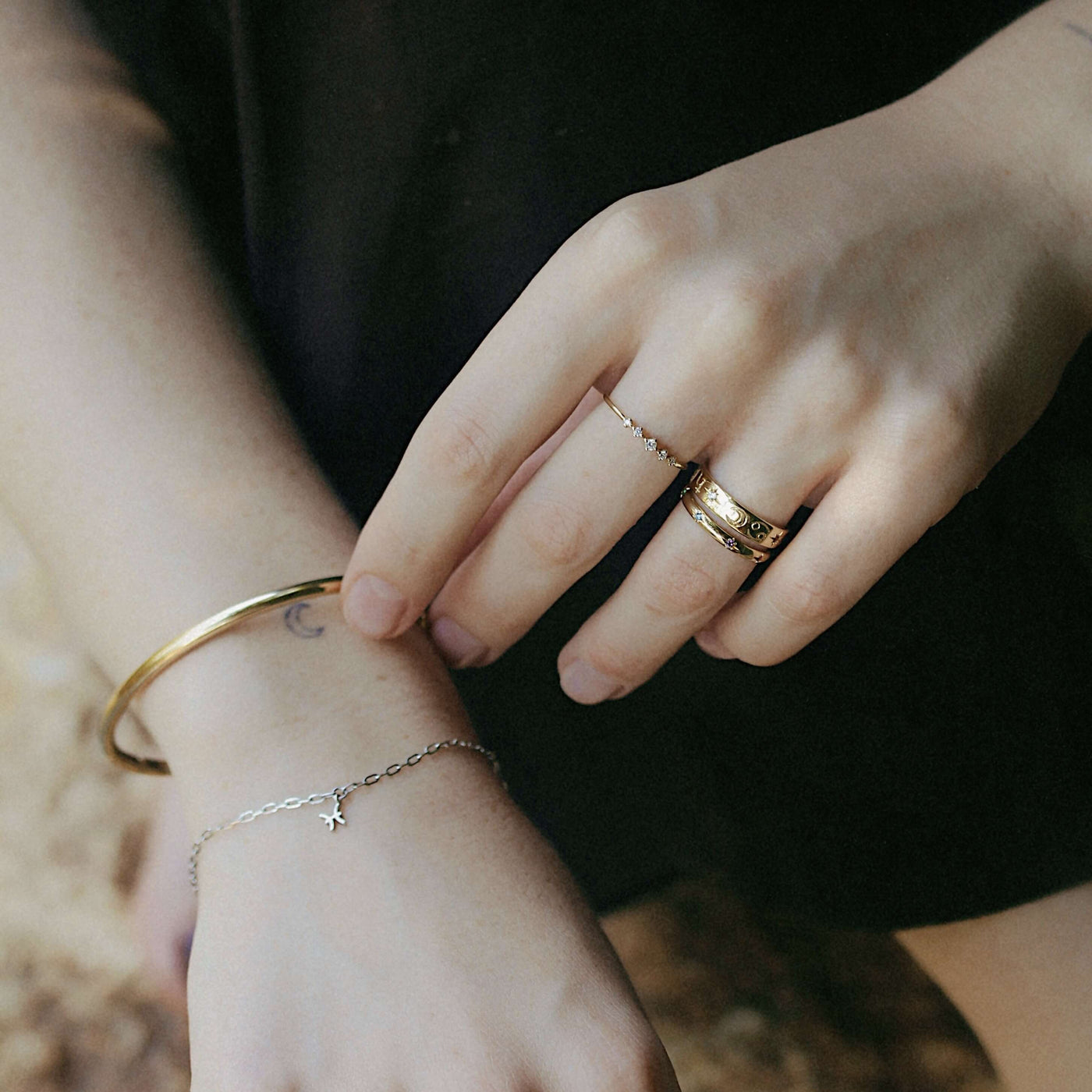 Cosmos Ring 14k Gold Rings