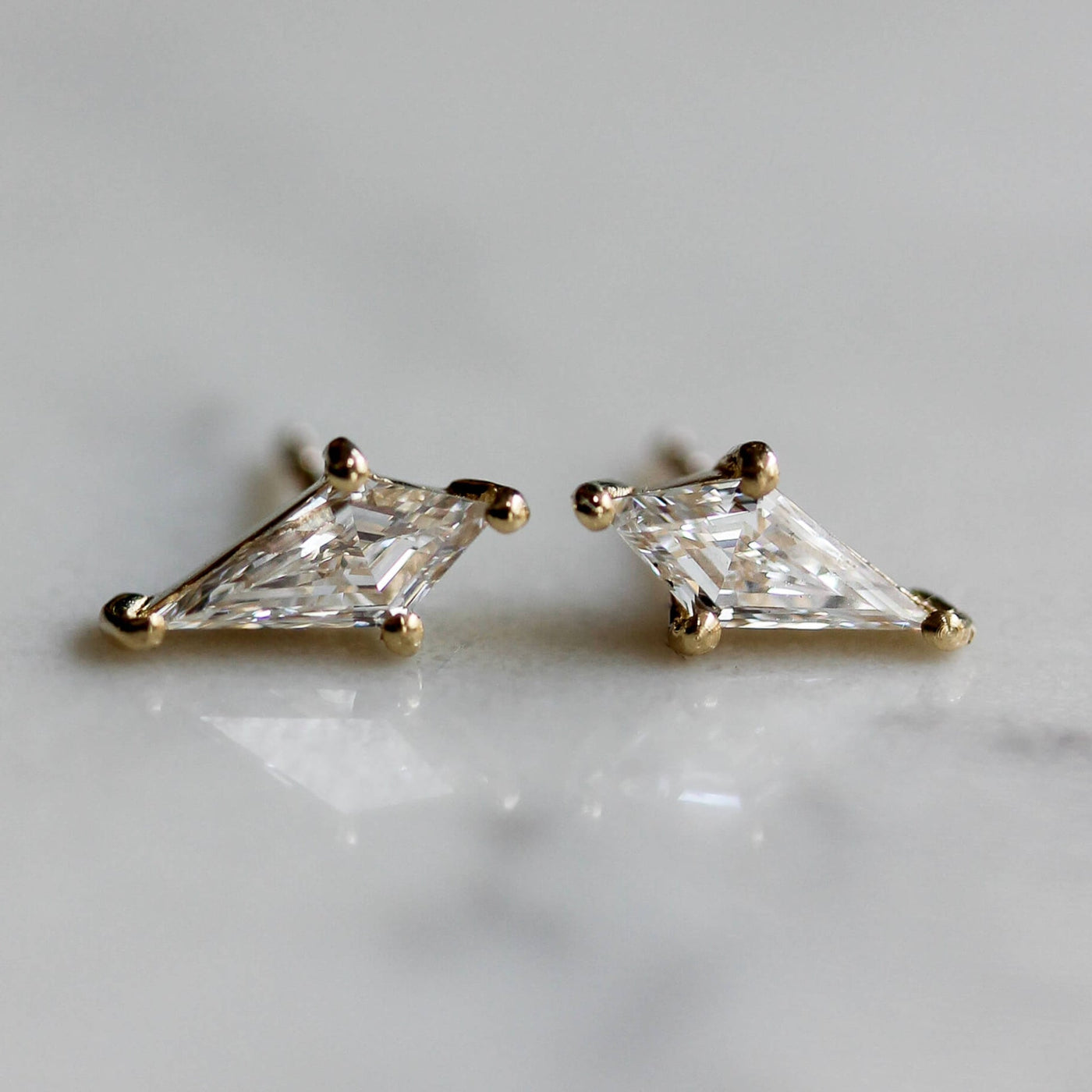 Vik Earring 14k Gold Lab Diamond Earrings