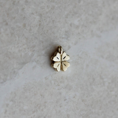 Tiny Clover Pendant 14k Gold Necklaces