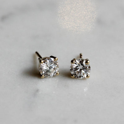 Tiffany Earring 14k Gold Lab Diamond Earrings