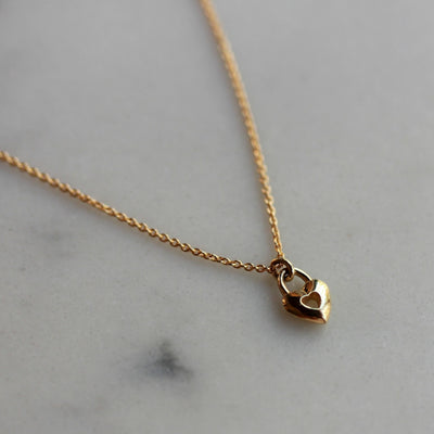 Diamonds Heart Necklace 14k Gold Necklaces