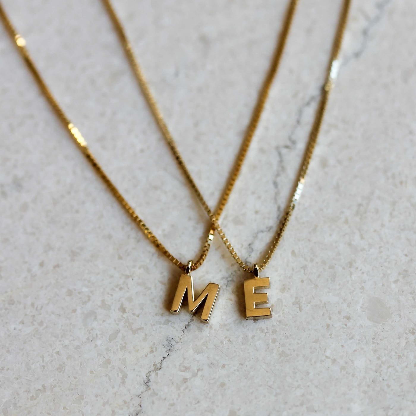Letter Necklace 14k Gold Necklaces