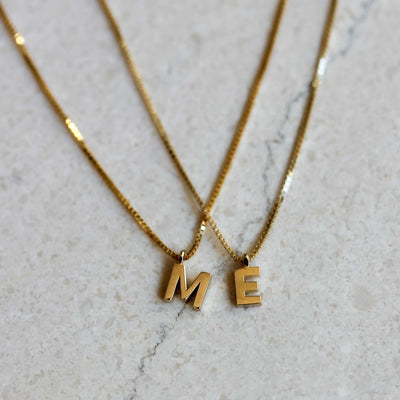 Letter Necklace 14k Gold Necklaces