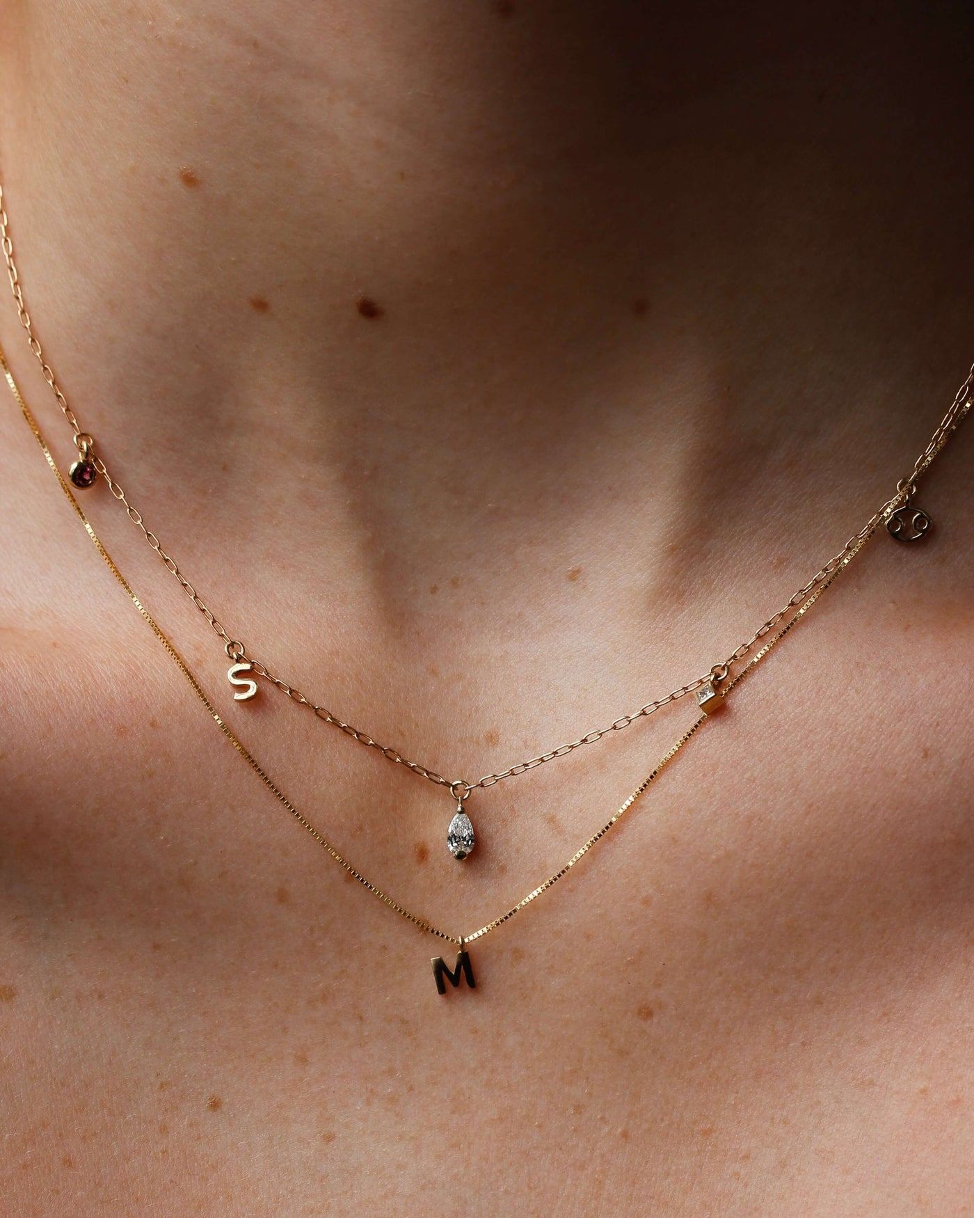 Letter Pendant 14k Gold