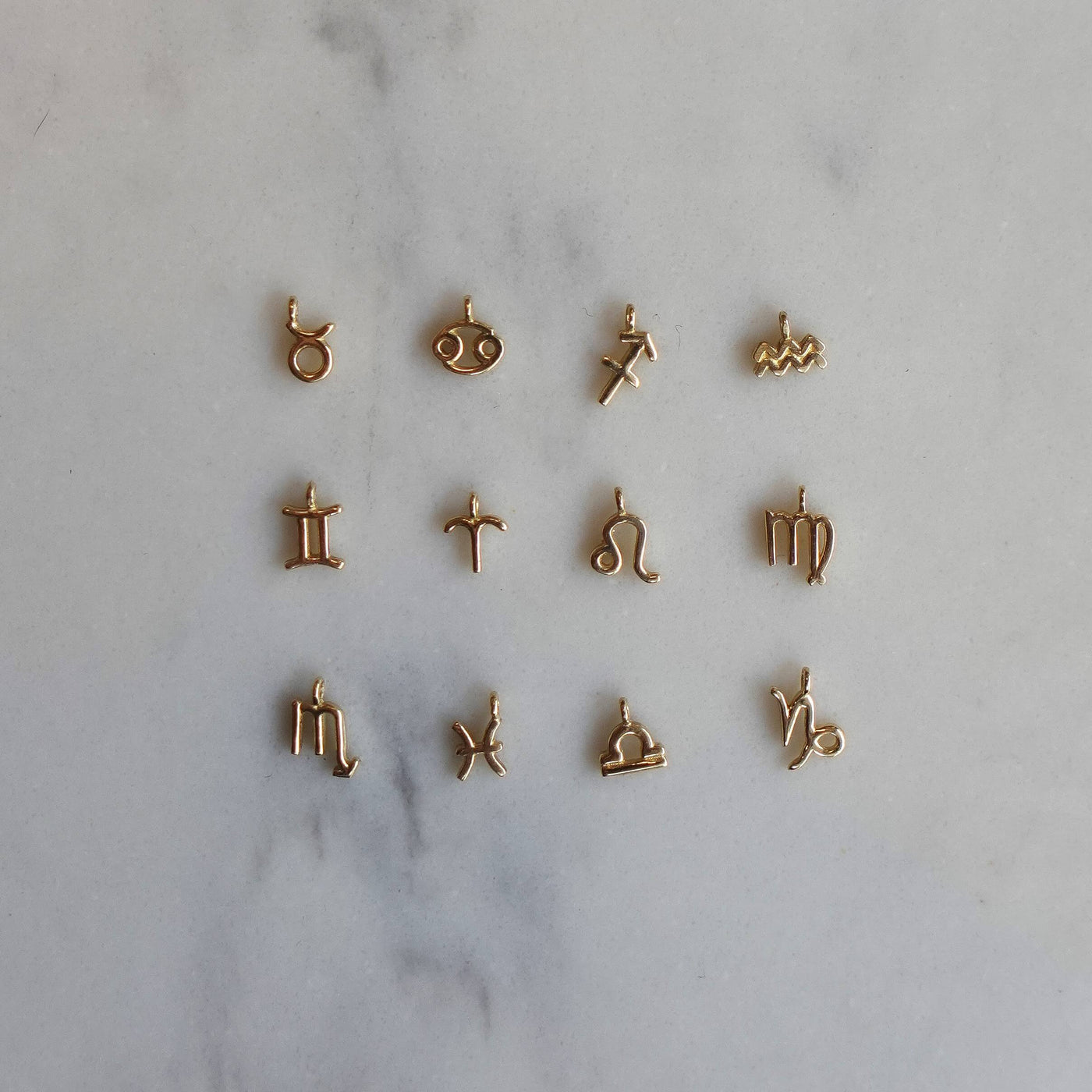 Zodiac Sign Pendant Forever Bracelet 14K Gold Bracelets 