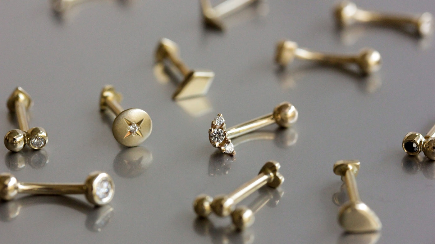Check out our broad variety of piercing earrings. Our earrings are suits for every ear hole 
