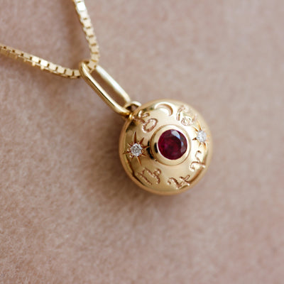 Cosmos Pendant 14K Gold Necklaces 