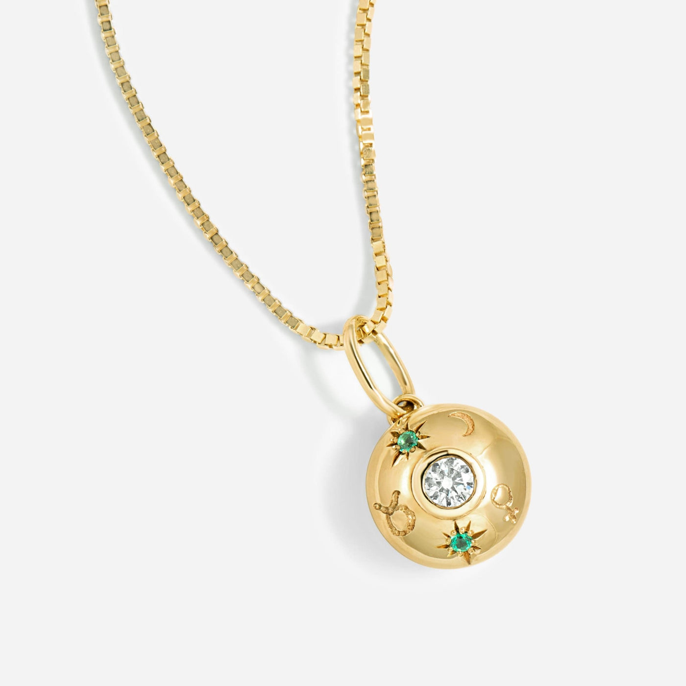Cosmos Necklace 14K Gold Gemstones Necklaces 