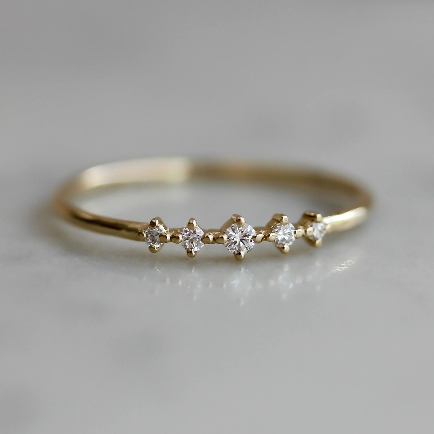 Isabel Ring 14K Gold White Diamonds Rings 
