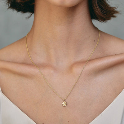 Clover Necklace 14K Gold Necklaces 