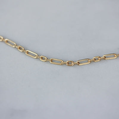 Plain Beverly Necklace 14K Gold Necklaces 