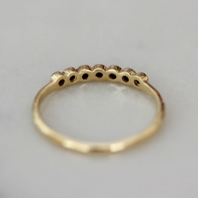 Gaia Ring 14K Gold Black Diamonds Rings 