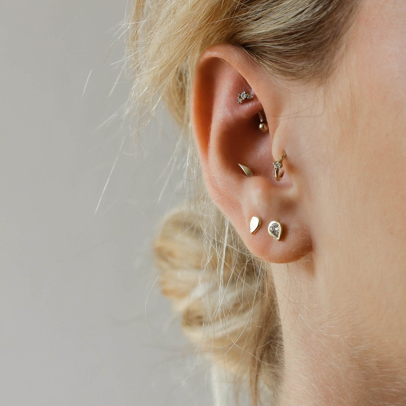 Elsa Piercing Earring 14K Gold Earrings 