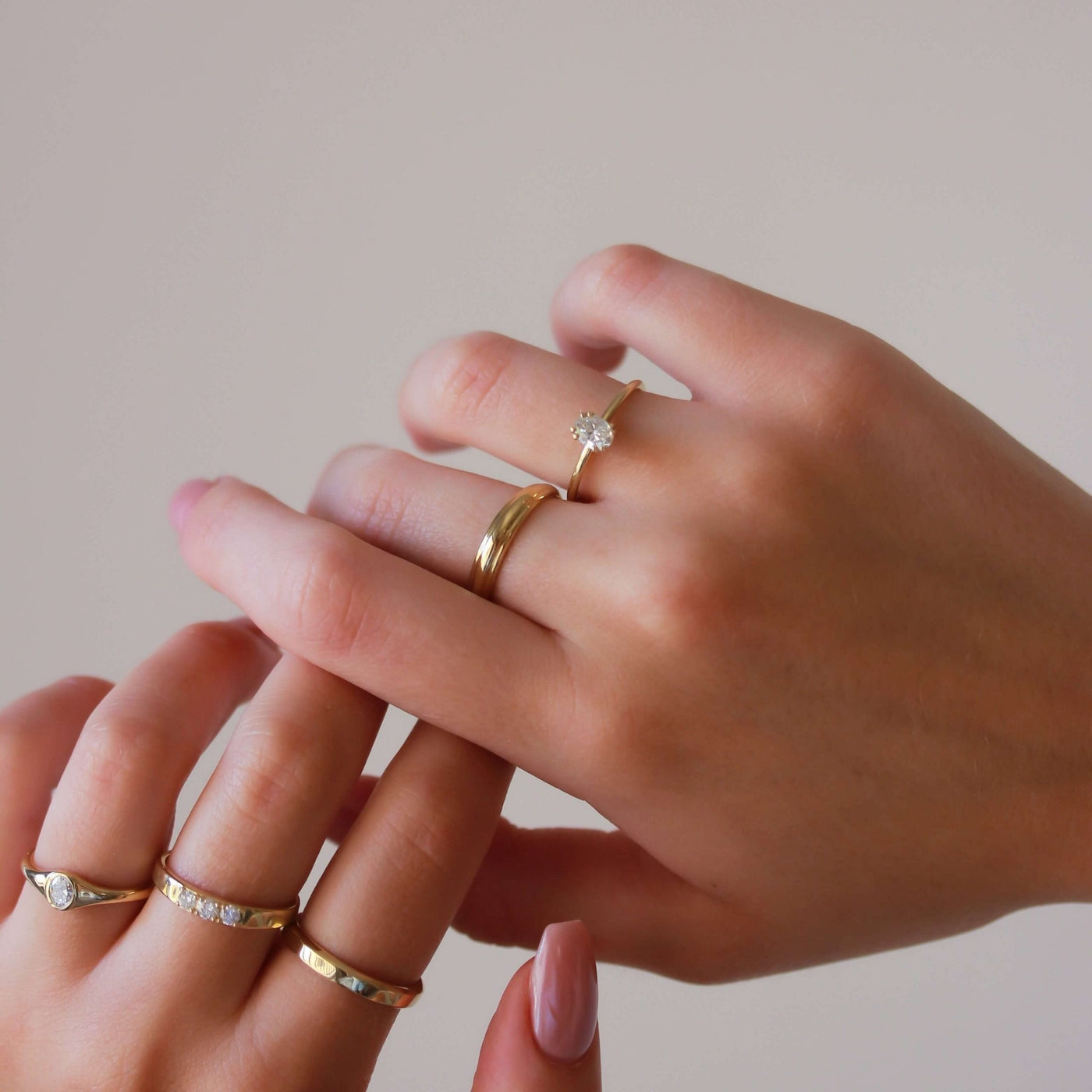 Large Rachel Ring 14K Gold Rings 
