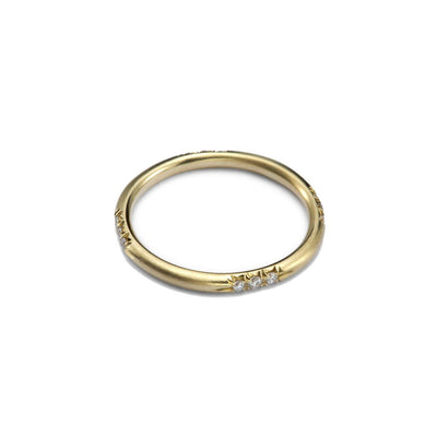 Claire Ring 14K Gold White Diamonds Rings 