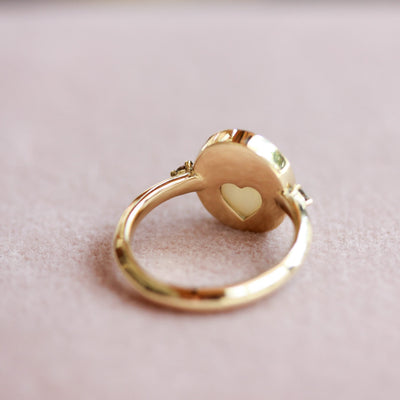 Big Rainbow Ring 14K Gold Rings 