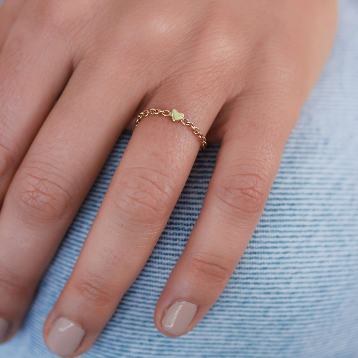 Malibu Heart Ring 14K Gold Rings 